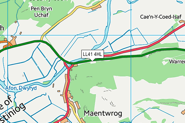 LL41 4HL map - OS VectorMap District (Ordnance Survey)