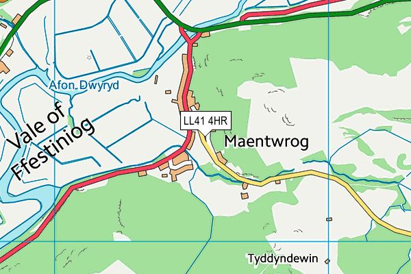 LL41 4HR map - OS VectorMap District (Ordnance Survey)