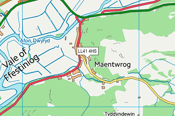 LL41 4HS map - OS VectorMap District (Ordnance Survey)