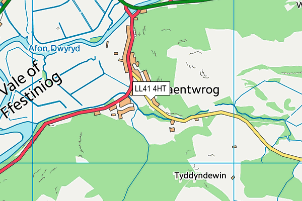 LL41 4HT map - OS VectorMap District (Ordnance Survey)