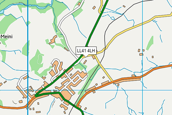 LL41 4LH map - OS VectorMap District (Ordnance Survey)