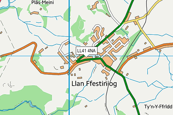 LL41 4NA map - OS VectorMap District (Ordnance Survey)