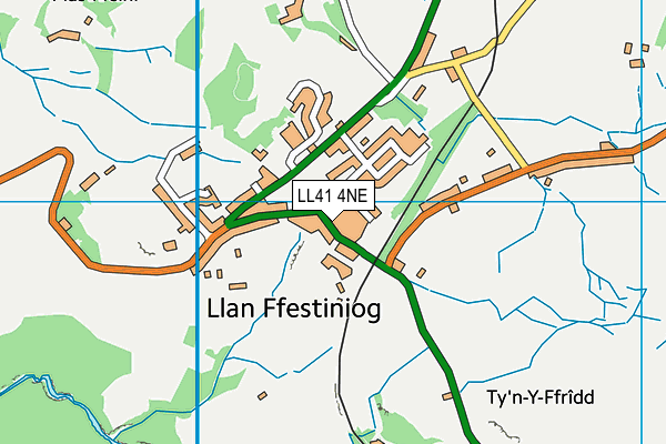 LL41 4NE map - OS VectorMap District (Ordnance Survey)