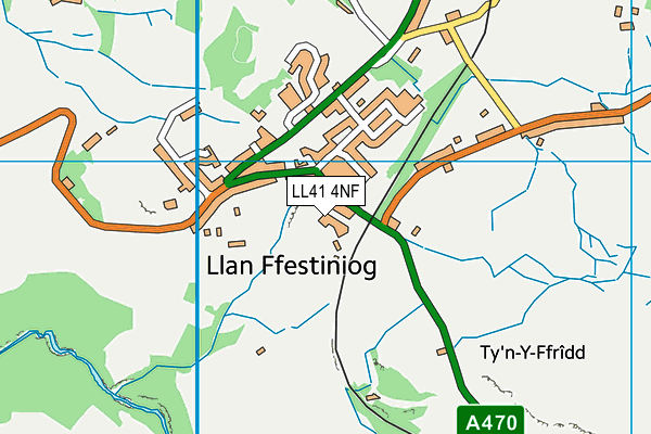 LL41 4NF map - OS VectorMap District (Ordnance Survey)