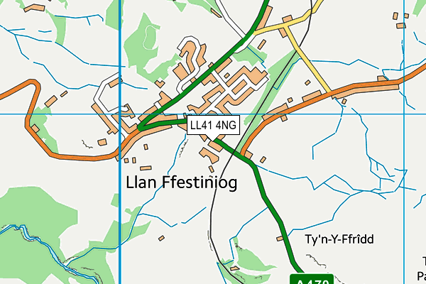 LL41 4NG map - OS VectorMap District (Ordnance Survey)