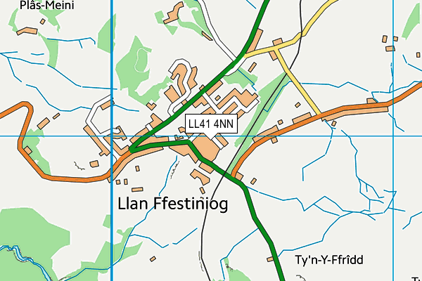 LL41 4NN map - OS VectorMap District (Ordnance Survey)