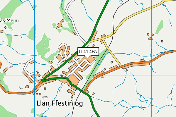 LL41 4PA map - OS VectorMap District (Ordnance Survey)