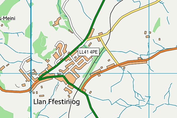 LL41 4PE map - OS VectorMap District (Ordnance Survey)