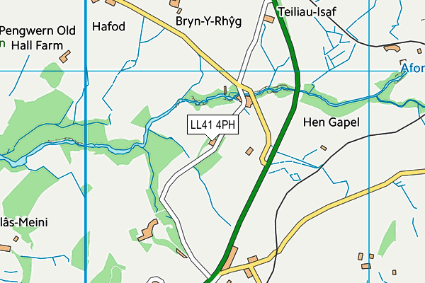 LL41 4PH map - OS VectorMap District (Ordnance Survey)