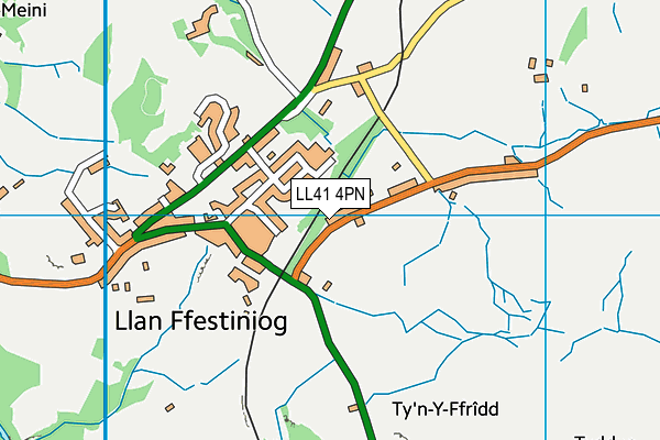 LL41 4PN map - OS VectorMap District (Ordnance Survey)