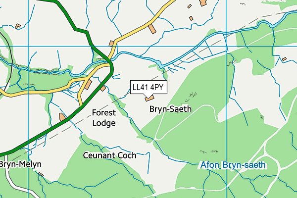 LL41 4PY map - OS VectorMap District (Ordnance Survey)