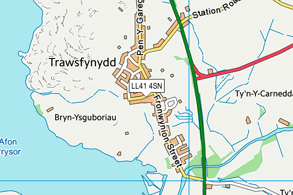 LL41 4SN map - OS VectorMap District (Ordnance Survey)