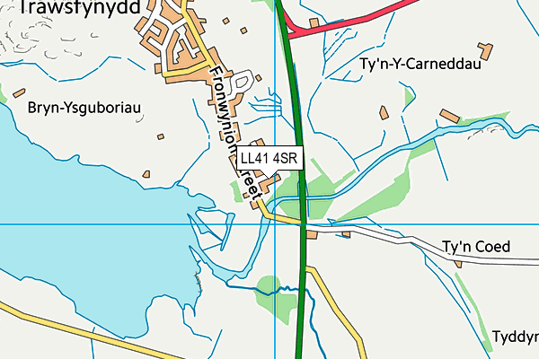 LL41 4SR map - OS VectorMap District (Ordnance Survey)