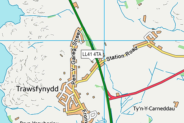 LL41 4TA map - OS VectorMap District (Ordnance Survey)
