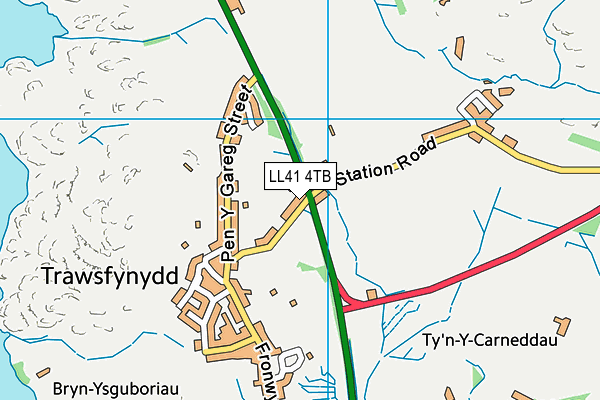 LL41 4TB map - OS VectorMap District (Ordnance Survey)