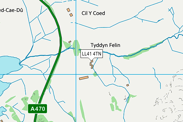 LL41 4TN map - OS VectorMap District (Ordnance Survey)
