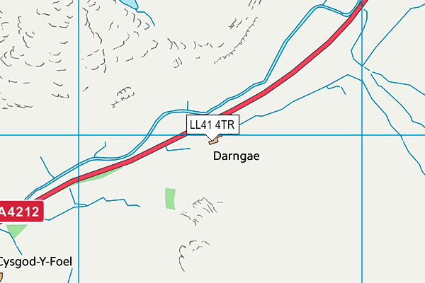 LL41 4TR map - OS VectorMap District (Ordnance Survey)