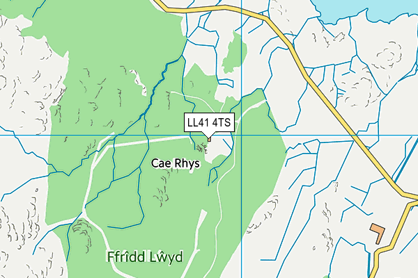 LL41 4TS map - OS VectorMap District (Ordnance Survey)