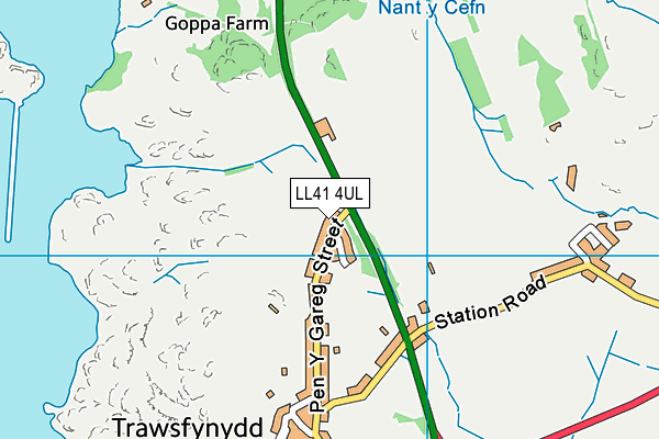 LL41 4UL map - OS VectorMap District (Ordnance Survey)