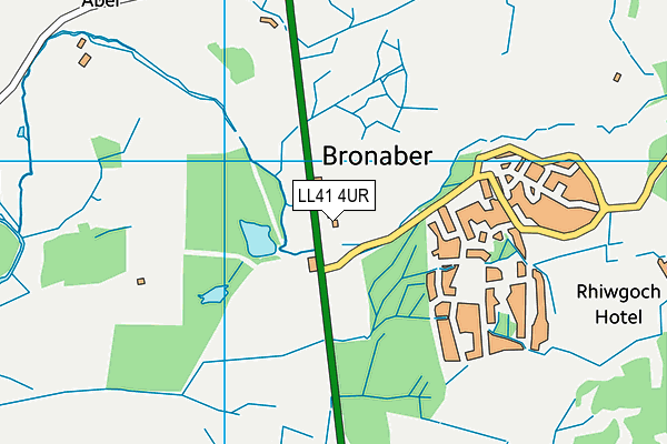 LL41 4UR map - OS VectorMap District (Ordnance Survey)