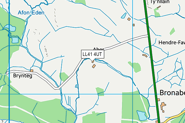 LL41 4UT map - OS VectorMap District (Ordnance Survey)