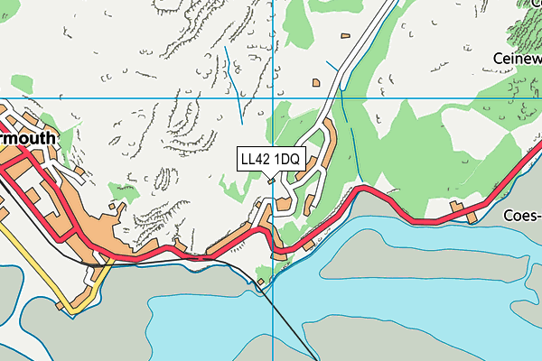 LL42 1DQ map - OS VectorMap District (Ordnance Survey)
