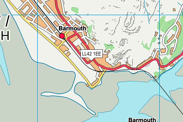 LL42 1EE map - OS VectorMap District (Ordnance Survey)