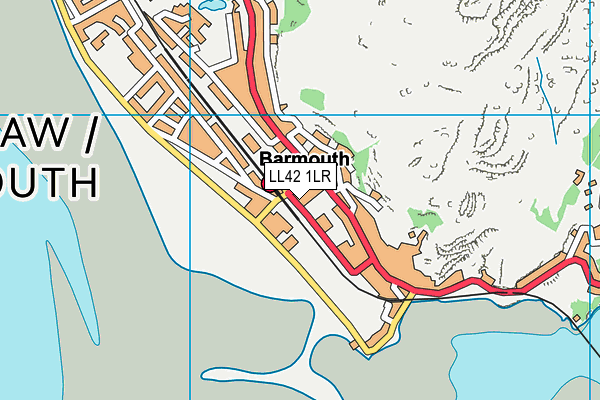 LL42 1LR map - OS VectorMap District (Ordnance Survey)