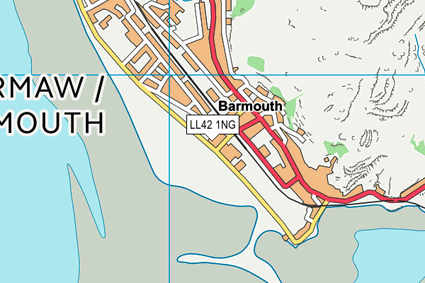 LL42 1NG map - OS VectorMap District (Ordnance Survey)