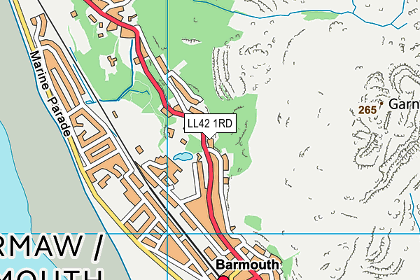 LL42 1RD map - OS VectorMap District (Ordnance Survey)