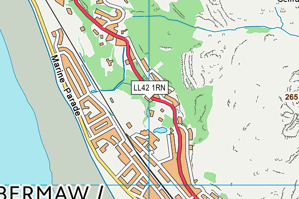 LL42 1RN map - OS VectorMap District (Ordnance Survey)
