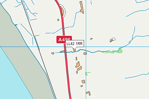 LL42 1RR map - OS VectorMap District (Ordnance Survey)