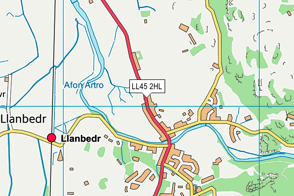 LL45 2HL map - OS VectorMap District (Ordnance Survey)