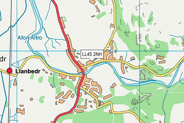 LL45 2NH map - OS VectorMap District (Ordnance Survey)