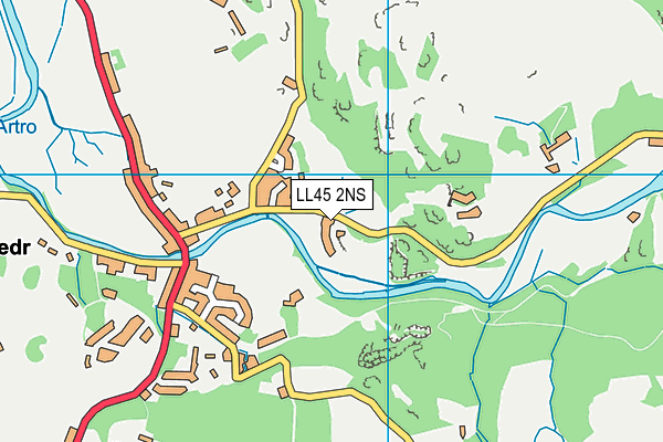 LL45 2NS map - OS VectorMap District (Ordnance Survey)