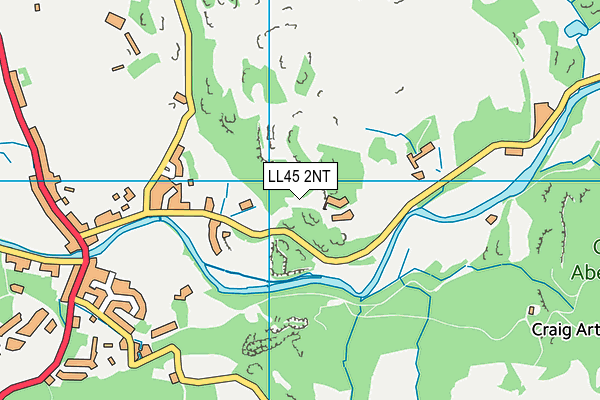 LL45 2NT map - OS VectorMap District (Ordnance Survey)
