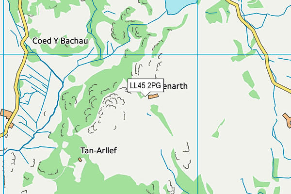 LL45 2PG map - OS VectorMap District (Ordnance Survey)