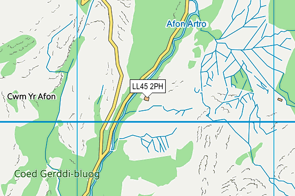 LL45 2PH map - OS VectorMap District (Ordnance Survey)