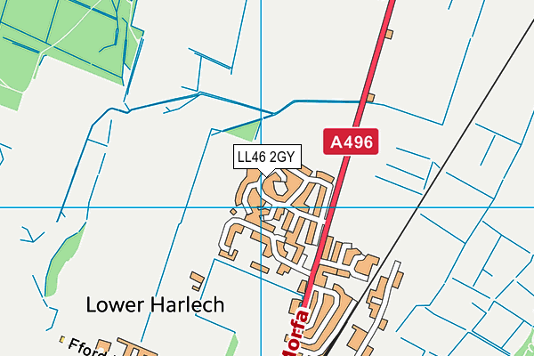 LL46 2GY map - OS VectorMap District (Ordnance Survey)