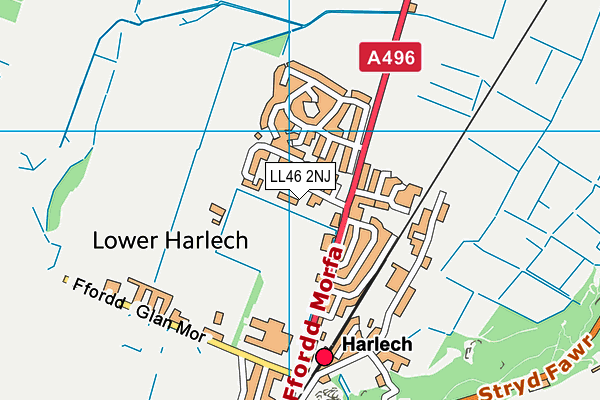 LL46 2NJ map - OS VectorMap District (Ordnance Survey)