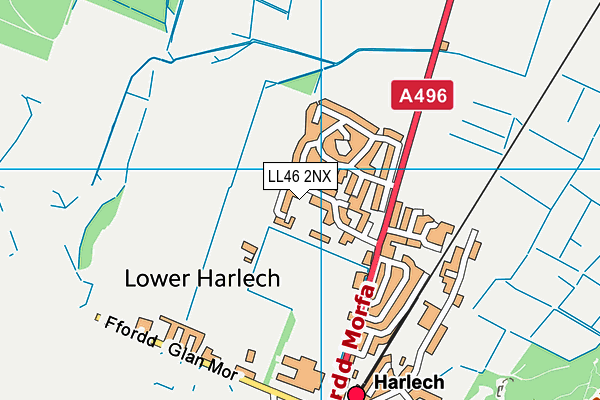 LL46 2NX map - OS VectorMap District (Ordnance Survey)