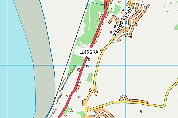 LL46 2RA map - OS VectorMap District (Ordnance Survey)
