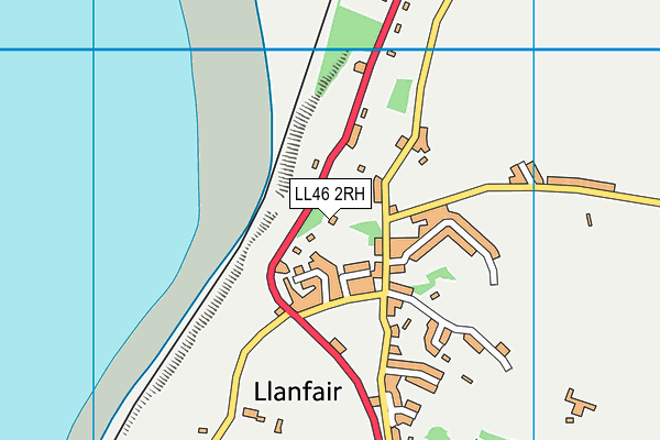 LL46 2RH map - OS VectorMap District (Ordnance Survey)