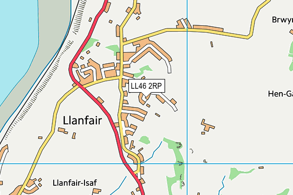 LL46 2RP map - OS VectorMap District (Ordnance Survey)