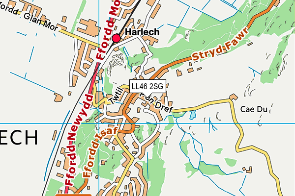 LL46 2SG map - OS VectorMap District (Ordnance Survey)