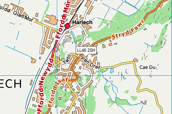 LL46 2SH map - OS VectorMap District (Ordnance Survey)