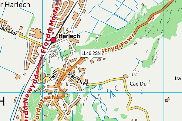 LL46 2SN map - OS VectorMap District (Ordnance Survey)