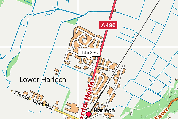 LL46 2SQ map - OS VectorMap District (Ordnance Survey)