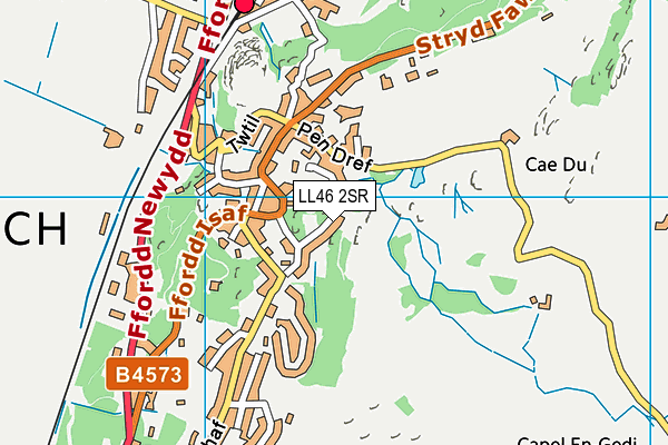LL46 2SR map - OS VectorMap District (Ordnance Survey)