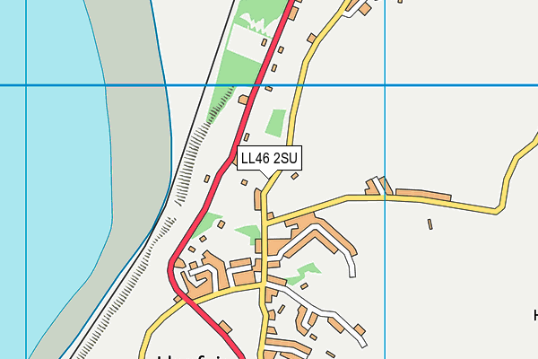 LL46 2SU map - OS VectorMap District (Ordnance Survey)